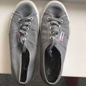 Gray Superga sneakers